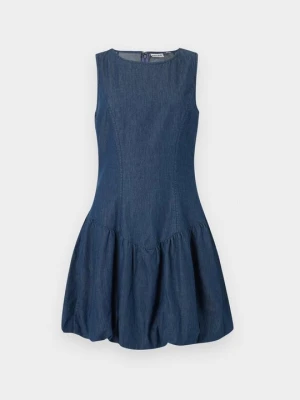 Sukienka jeansowa Pieces niebieski denim