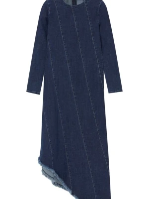 Sukienka jeansowa PULL&BEAR granatowy
