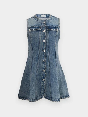 Sukienka jeansowa Sandro niebieski denim