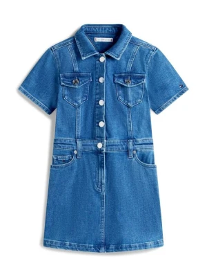 Sukienka jeansowa Tommy Hilfiger ciemnoniebieski