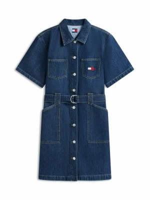 Sukienka jeansowa Tommy Jeans granatowy
