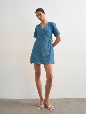 Sukienka jeansowa Topshop niebieski denim