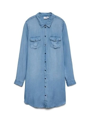 Sukienka jeansowa Vero Moda jasnoniebieski