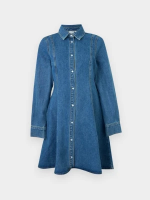 Sukienka jeansowa Vero Moda niebieski denim