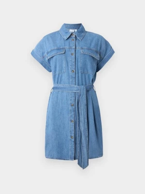 Sukienka jeansowa Vero Moda niebieski denim