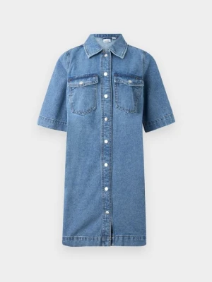 Sukienka jeansowa Vero Moda niebieski denim