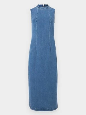 Sukienka jeansowa Vila niebieski denim