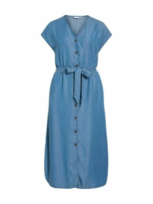 Sukienka jeansowa Vila niebieski denim