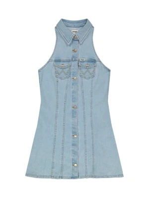 Sukienka jeansowa Wrangler jasnoniebieski denim