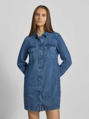 Sukienka jeansowa z kieszeniami na piersi model ‘NEW SIGNE’ Noisy May