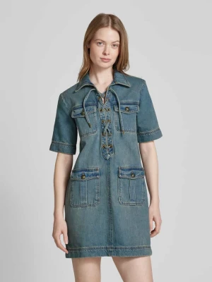 Sukienka jeansowa z kieszeniami z patką model ‘RECORD’ Zadig & Voltaire