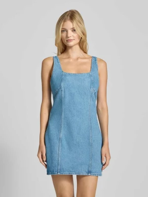Sukienka jeansowa z okrągłym dekoltem Calvin Klein Jeans