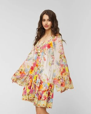 Sukienka Jedwabna Camilla A-line Gathered Panel Dress