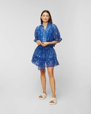 Sukienka Juliet Dunn Mosaic Blouson Dress