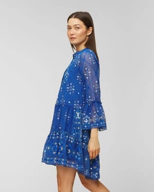 Sukienka Juliet Dunn Mosaic Flared Sleeve Dress