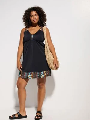 Sukienka kąpielowa, dłuższy rozmiar, z poliamidu z recyklingu bonprix