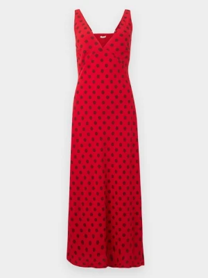 Sukienka koktajlowa Abercrombie & Fitch czerwony