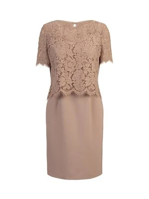 Sukienka koktajlowa Apart Glamour taupe