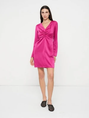 Sukienka koktajlowa Armani Exchange różowy