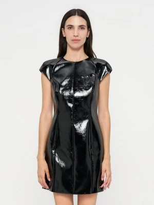 Sukienka koktajlowa Armani Exchange czarny melanż