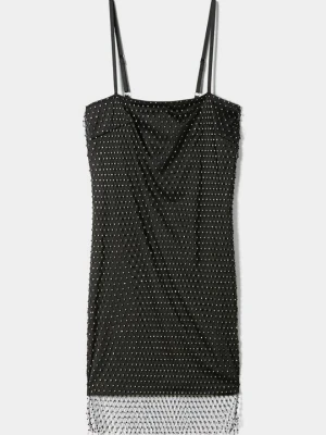 Sukienka koktajlowa Bershka czarny