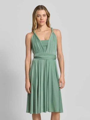 Sukienka koktajlowa do kolan z głębokim dekoltem w serek Rose Avenue