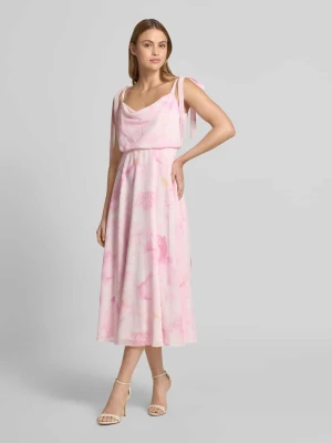 „Sukienka koktajlowa do kolan z kwiatowym wzorem na całej powierzchni” Jake*s Cocktail