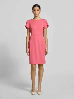 Sukienka koktajlowa do kolan z okrągłym dekoltem Vera Mont