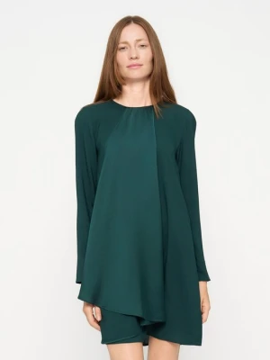 Sukienka koktajlowa Emporio Armani ciemnozielony