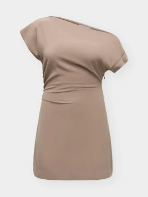 Sukienka koktajlowa Forever New taupe
