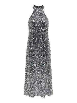 Sukienka koktajlowa JDY srebrny