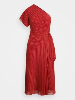 Sukienka koktajlowa Lauren Ralph Lauren czerwony