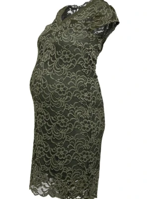 Sukienka koktajlowa Mamalicious khaki