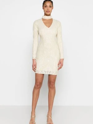 Sukienka koktajlowa MARCIANO BY GUESS mleczny