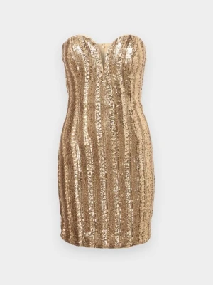 Sukienka koktajlowa MARCIANO BY GUESS złoty