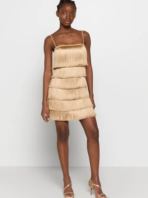 Sukienka koktajlowa MARCIANO BY GUESS złoty