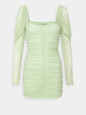 Sukienka koktajlowa Missguided jasnozielony