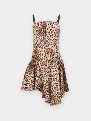 Sukienka koktajlowa MOSCHINO brązowy