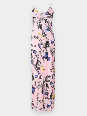 Sukienka koktajlowa MOSCHINO jasnoróżowy