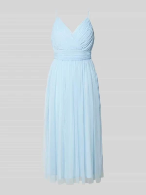 Sukienka koktajlowa na cienkich ramiączkach Lace & Beads