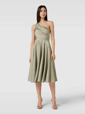 Sukienka koktajlowa o długości do kolan na jedno ramię Laona