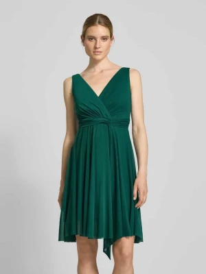 Sukienka koktajlowa o długości do kolan w stylu kopertowym TROYDEN COLLECTION