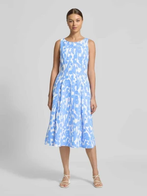 Sukienka koktajlowa o długości do kolan z dodatkiem streczu Vera Mont