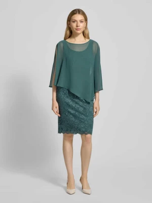 Sukienka koktajlowa o długości do kolan z efektem 2 w 1 Vera Mont