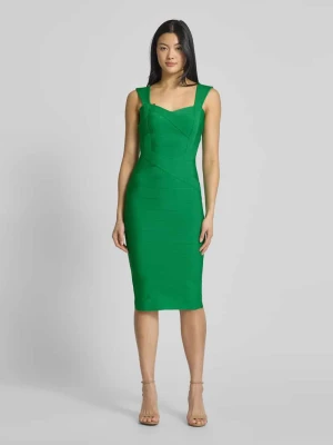 Sukienka koktajlowa o długości do kolan z fakturowanym wzorem Lipsy