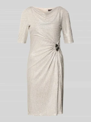Sukienka koktajlowa o długości do kolan z lejącym dekoltem Vera Mont