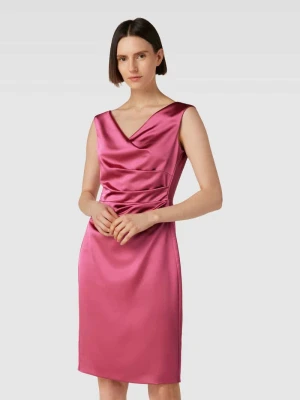 Sukienka koktajlowa o długości do kolan z marszczeniem Vera Mont