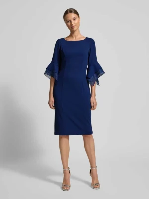 Sukienka koktajlowa o długości do kolan z okrągłym dekoltem Adrianna Papell