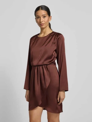 Sukienka koktajlowa o długości do kolan z okrągłym dekoltem RINASCIMENTO