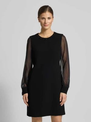 Sukienka koktajlowa o długości do kolan z półprzezroczystym rękawem Max Mara Studio